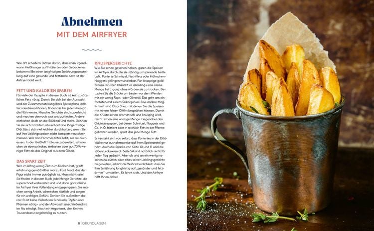 Produktbild: Abnehmen mit dem Airfryer &ndash; 30 Rezepte f&uuml;r die Hei&szlig;luftfritteuse