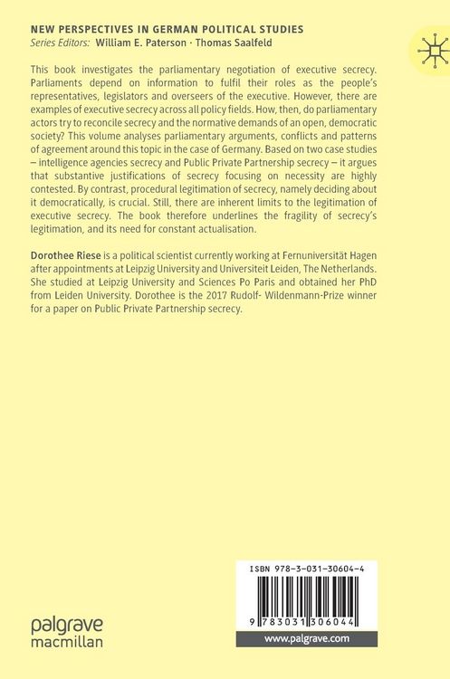 Produktbild: Executive Secrecy and Democratic Politics