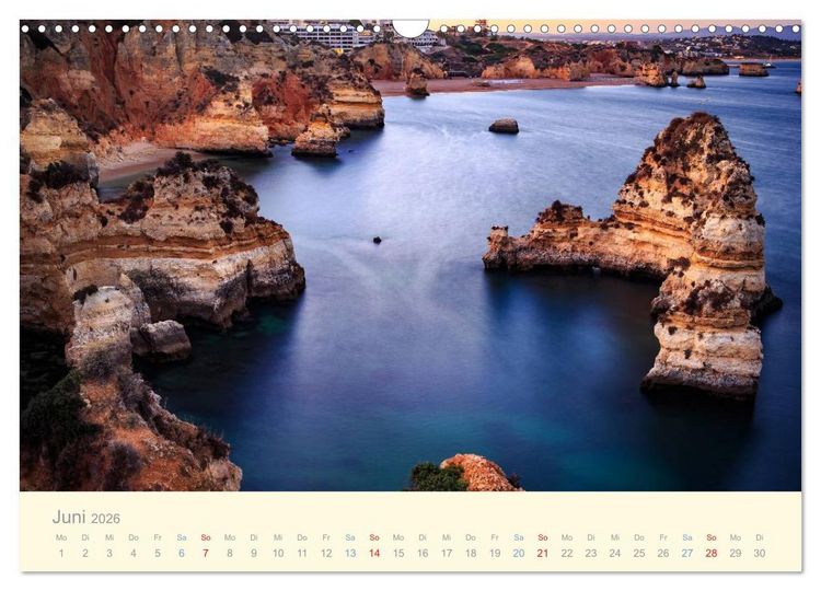 Produktbild: Algarve - Portugals goldene K&uuml;ste (Wandkalender 2026 DIN A3 quer), CALVENDO Monatskalender