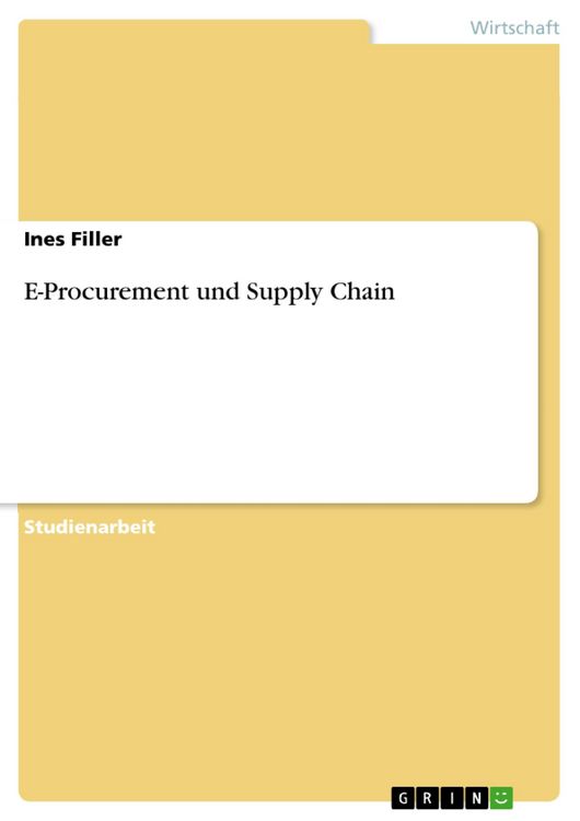Produktbild: E-Procurement und Supply Chain
