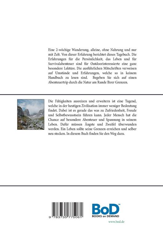 Produktbild: Tagebuch: allein in der Natur