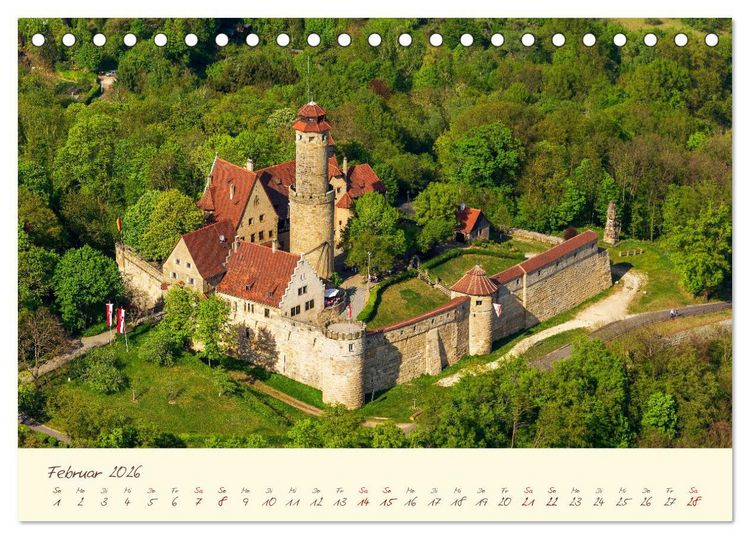 Produktbild: Burgen in Bayern Bayerns trutzige Vergangenheit (Tischkalender 2026 DIN A5 quer), CALVENDO Monatskalender