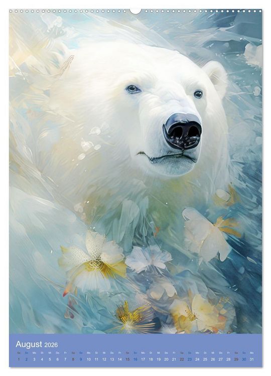 Produktbild: Wundervoll zarte Tierportraits (hochwertiger Premium Wandkalender 2026 DIN A2 hoch), Kunstdruck in Hochglanz