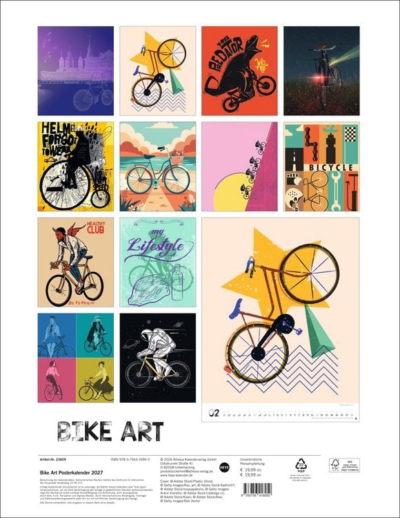 Produktbild: Bike Art Posterkalender 2027