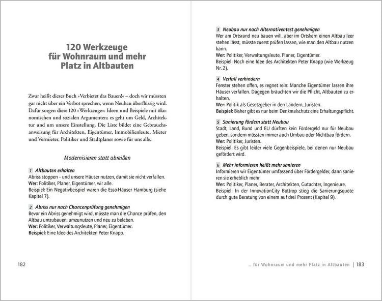 Produktbild: Verbietet das Bauen!