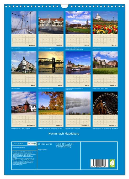 Produktbild: Komm nach Magdeburg (Wandkalender 2026 DIN A3 hoch), CALVENDO Monatskalender