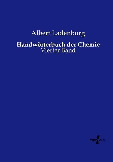 Produktbild: Handw&ouml;rterbuch der Chemie