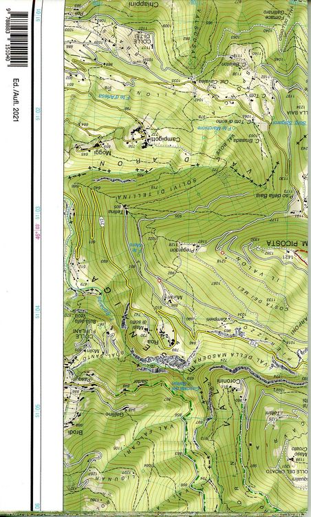 Produktbild: Tabacco Wandern 1 : 25 000 Valsugana - Tesino