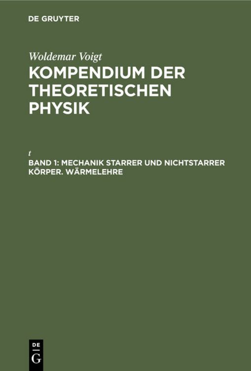 Produktbild: Mechanik starrer und nichtstarrer K&ouml;rper. W&auml;rmelehre