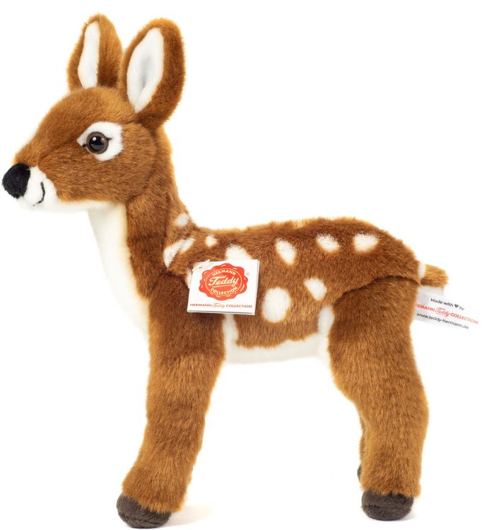 Produktbild: Teddy Hermann 90852 - Rehkitz stehend, Pl&uuml;schtier, 23 cm