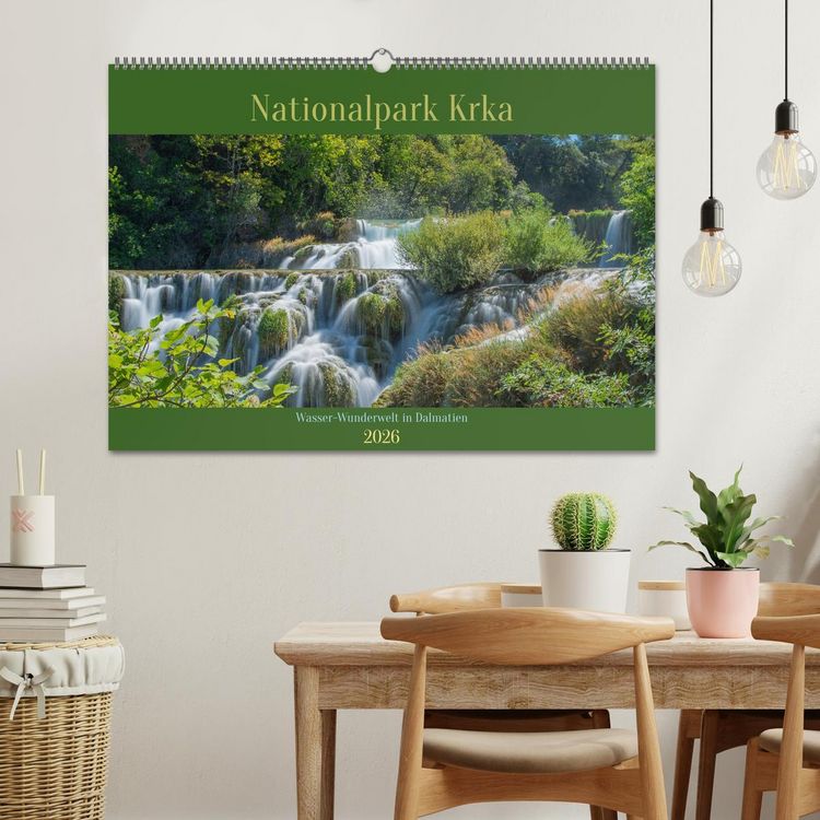 Produktbild: Nationalpark Krka - Wasser-Wunderwelt in Dalmatien (Wandkalender 2026 DIN A2 quer), CALVENDO Monatskalender