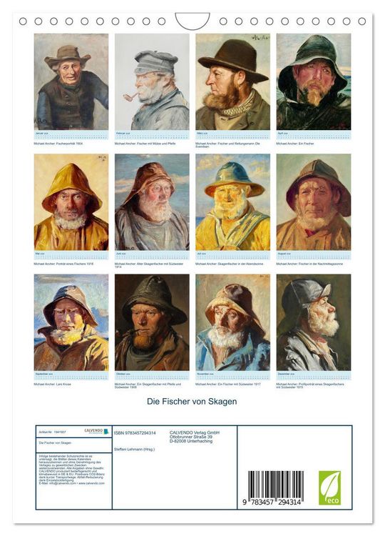 Produktbild: Die Fischer von Skagen (Wandkalender 2026 DIN A4 hoch), CALVENDO Monatskalender