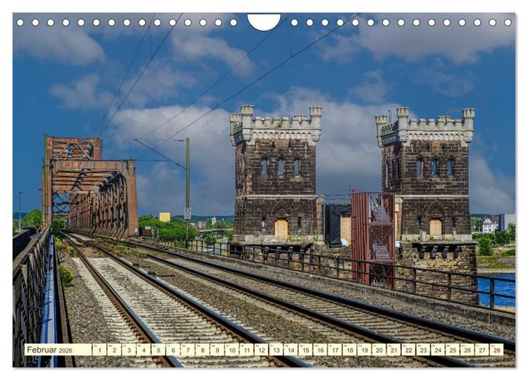 Produktbild: Duisburg - Br&uuml;cken &uuml;ber Br&uuml;cken (Wandkalender 2026 DIN A4 quer), CALVENDO Monatskalender
