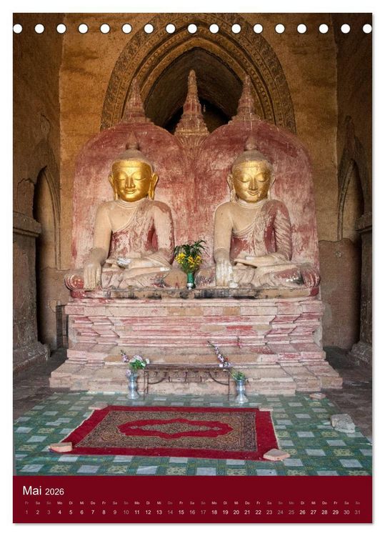 Produktbild: MYANMAR SPIRITUELL 2026 (Tischkalender 2026 DIN A5 hoch), CALVENDO Monatskalender