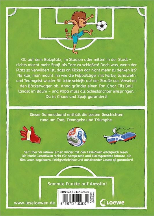 Produktbild: Die besten Lesel&ouml;wen-Fu&szlig;ballgeschichten zum Lesenlernen