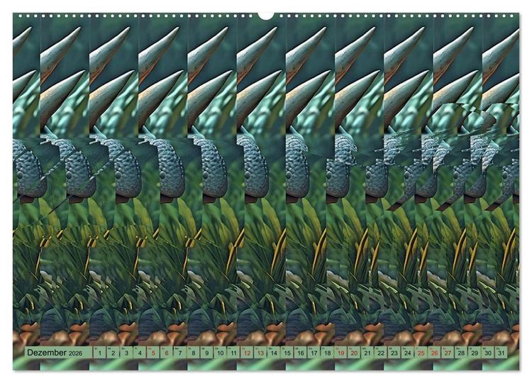 Produktbild: Magische Bilder - fantastische Stereogramme (hochwertiger Premium Wandkalender 2026 DIN A2 quer), Kunstdruck in Hochglanz