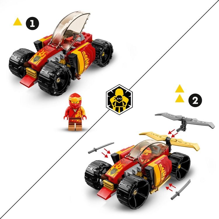 Produktbild: LEGO NINJAGO 71780 Kais Ninja-Rennwagen EVO Spielzeug mit Minifigur