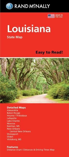 Produktbild: Rand Mcnally: Rand McNally Easy to Read: Louisiana State Map