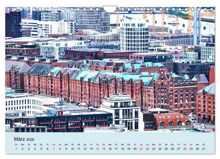 Produktbild: Freie Hansestadt Hamburg (Wandkalender 2026 DIN A4 quer), CALVENDO Monatskalender