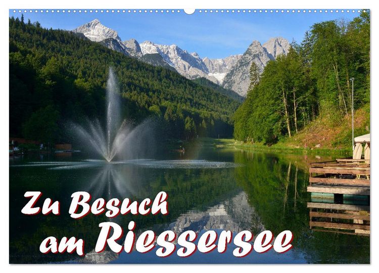 Produktbild: Zu Besuch am Riessersee (Wandkalender 2026 DIN A2 quer), CALVENDO Monatskalender