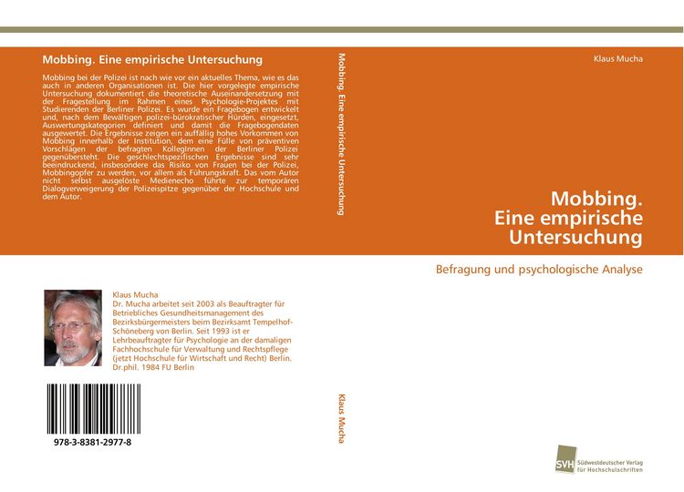Produktbild: Mobbing. Eine empirische Untersuchung