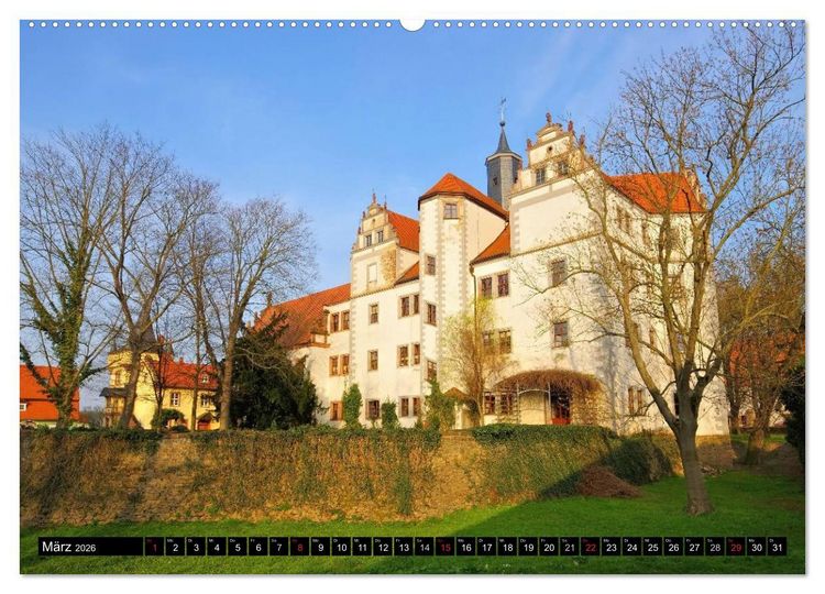 Produktbild: Schl&ouml;sser und Burgen in Sachsen (Wandkalender 2026 DIN A2 quer), CALVENDO Monatskalender