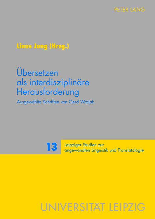 Produktbild: Uebersetzen als interdisziplinaere Herausforderung