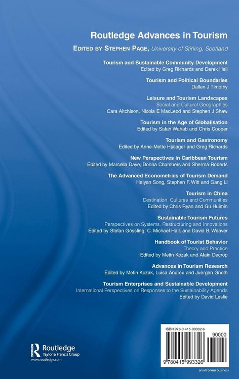 Produktbild: Tourism Enterprises and Sustainable Development