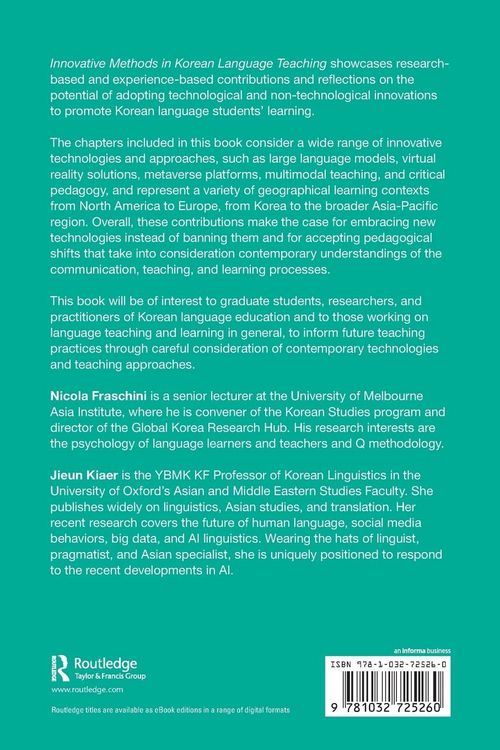 Produktbild: Innovative Methods in Korean Language Teaching