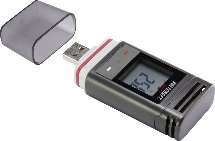 Produktbild: VOLTCRAFT DL-200 T DL-200T Temperatur-Datenlogger Messgr&ouml;&szlig;e Temperatur -30 bis +60 &deg;C PDF Funktion