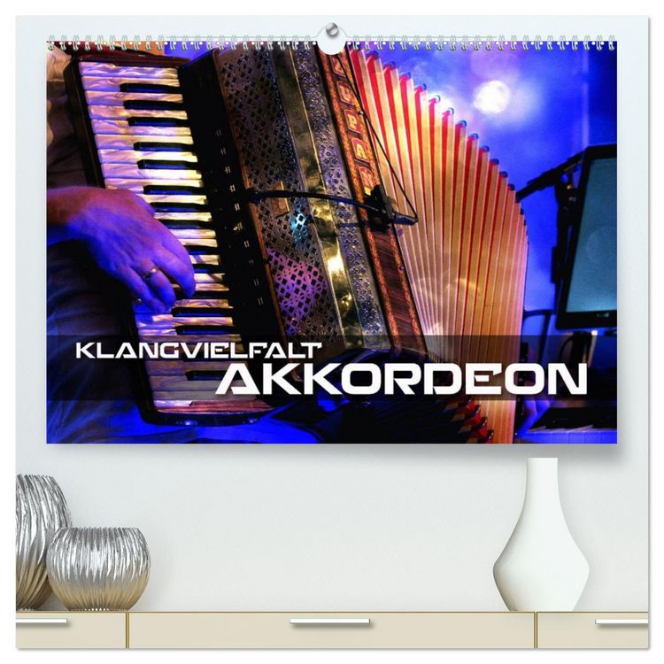 Produktbild: Klangvielfalt Akkordeon (hochwertiger Premium Wandkalender 2026 DIN A2 quer), Kunstdruck in Hochglanz