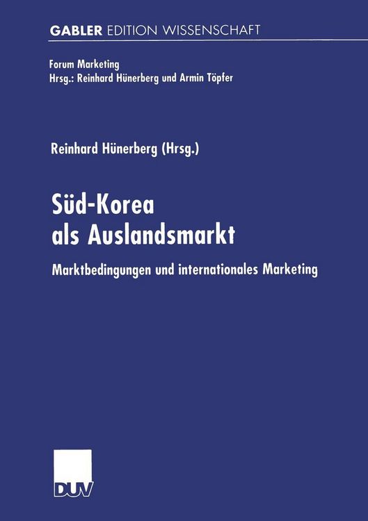 Produktbild: S&uuml;d-Korea als Auslandsmarkt