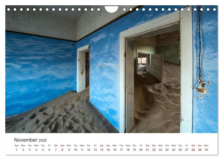 Produktbild: Kolmanskop Sand storm in town (Wall Calendar 2026 DIN A4 landscape), CALVENDO 12 Month Wall Calendar