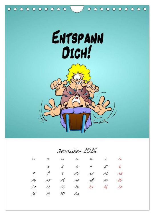 Produktbild: Trumix Cartoons - Gesundheit (Wandkalender 2026 DIN A4 hoch), CALVENDO Monatskalender
