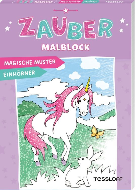 Produktbild: Zaubermalblock. Magische Muster. Einh&ouml;rner