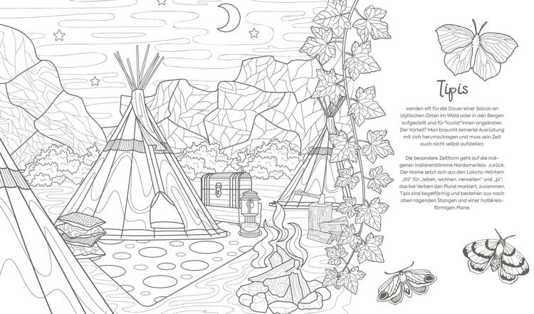Produktbild: Ausmalreise Camping