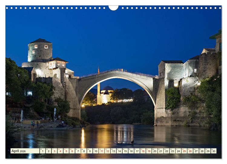 Produktbild: Bosnien und Herzegowina - Streifz&uuml;ge durch atemberaubende Kulturlandschaften (Wandkalender 2026 DIN A3 quer), CALVENDO Monatskalender