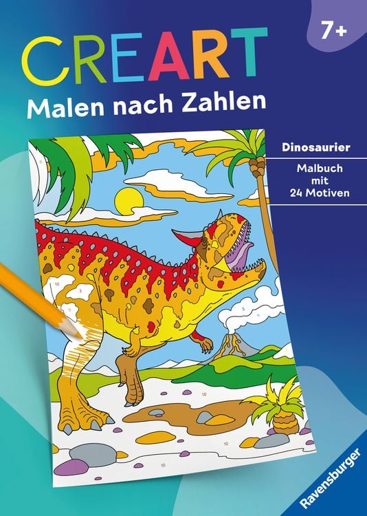 Produktbild: CreArt Malen nach Zahlen ab 7: Dinosaurier