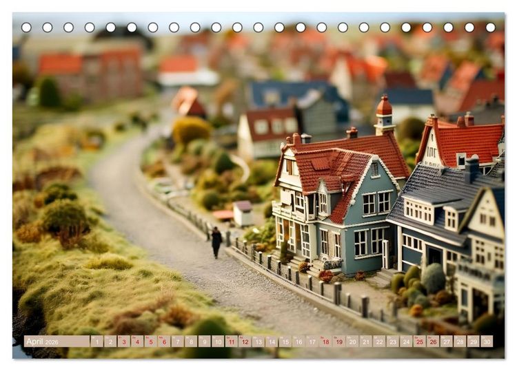 Produktbild: Miniaturwelt - Sehnsuchtsort Nordseek&uuml;ste (Tischkalender 2026 DIN A5 quer), CALVENDO Monatskalender