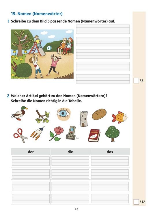Produktbild: &Uuml;bungsheft mit Tests in Deutsch 1. Klasse