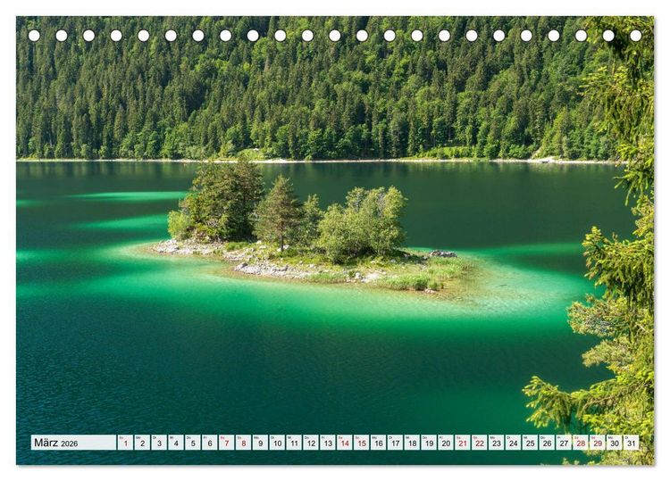 Produktbild: Ein Sommer rund um Garmisch-Partenkirchen (Tischkalender 2026 DIN A5 quer), CALVENDO Monatskalender