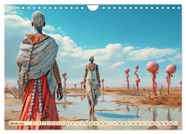Produktbild: Surrealismus trifft W&uuml;ste (Wandkalender 2026 DIN A4 quer), CALVENDO Monatskalender