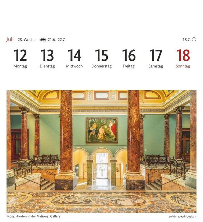 Produktbild: London Sehnsuchtskalender 2027 - Wochenkalender mit 53 Postkarten