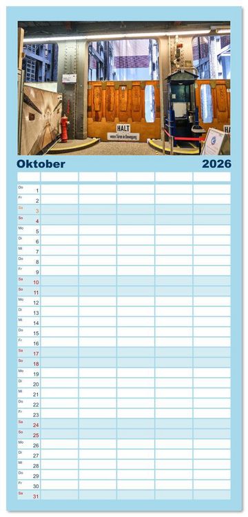 Produktbild: Familienplaner 2026 - Freie Hansestadt Hamburg mit 5 Spalten (Wandkalender, 21 x 45 cm) CALVENDO