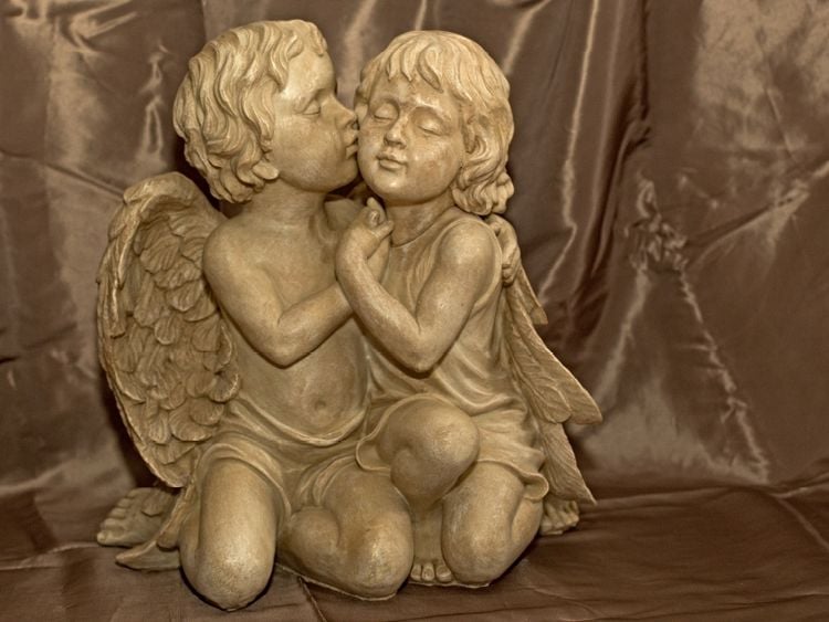 Produktbild: CALVENDO Puzzle Engel - Die Worte der Liebe | 1000 Teile Lege-Gr&ouml;&szlig;e 64x48cm Foto-Puzzle f&uuml;r gl&uuml;ckliche Stunden