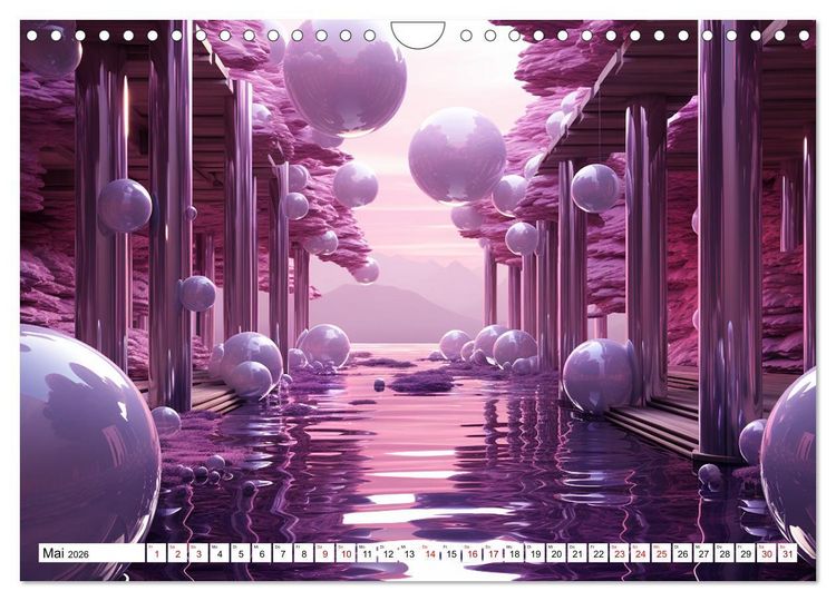 Produktbild: Illusionen aus Farben und Formen (Wandkalender 2026 DIN A4 quer), CALVENDO Monatskalender