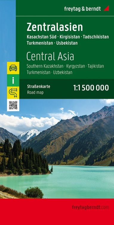 Produktbild: Zentralasien - Kasachstan Süd - Kirgisistan - Tadschikistan -Turkmenistan - Usbekistan 1 : 1.500.000 Autokarte