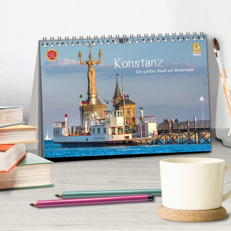 Produktbild: Konstanz - die gr&ouml;&szlig;te Stadt am Bodensee (Tischkalender 2026 DIN A5 quer), CALVENDO Monatskalender