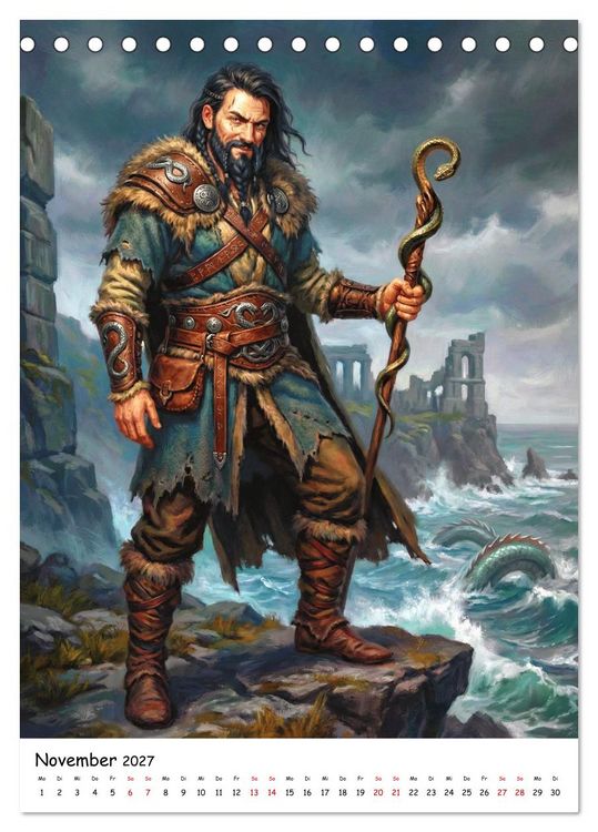 Produktbild: G&ouml;tter der Wikinger &ndash; Ikonen der Nordischen Mythologie (Tischkalender 2027 DIN A5 hoch), CALVENDO Monatskalender
