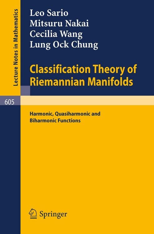 Produktbild: Classification Theory of Riemannian Manifolds